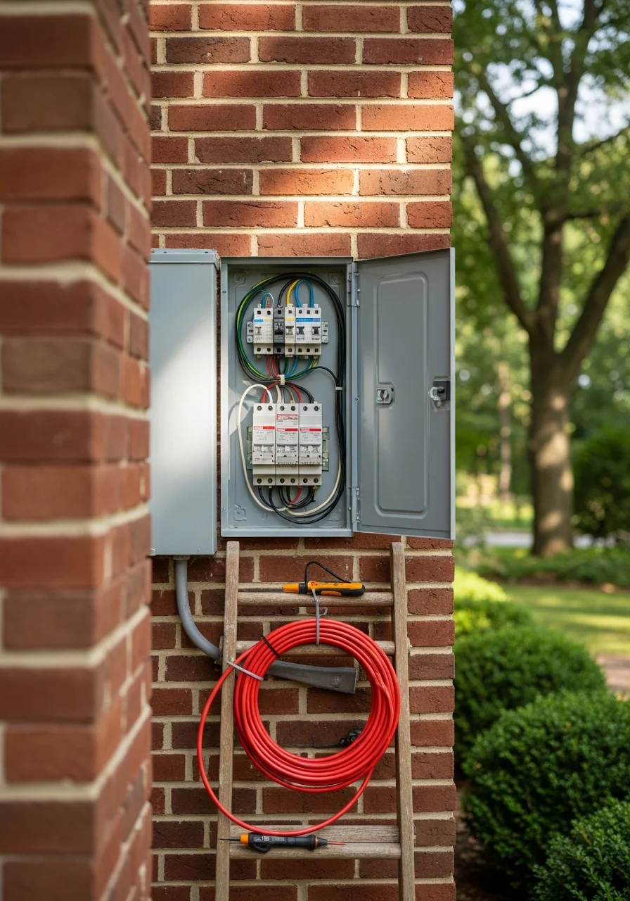 Skilled tradesperson performing precision work on a Summit property, showcasing the quality and attention to detail expected in the area.